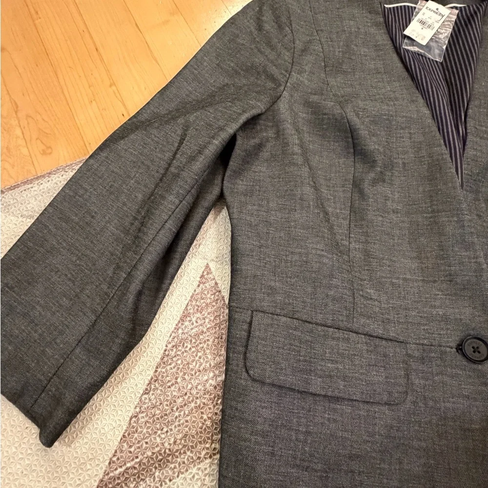 Express Charcoal Blazer - Picture 2 of 7